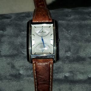 Jacques‎ Lemans Dual Time Stainless Steel Watch Model 1-1243 Read Description